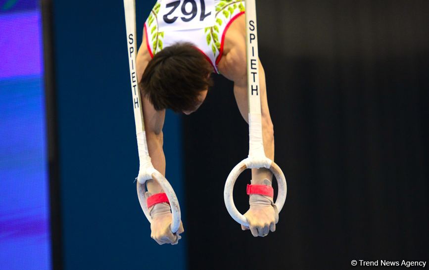 В Баку стартовал первый день соревнований Кубка мира FIG по спортивной гимнастике (ФОТО)