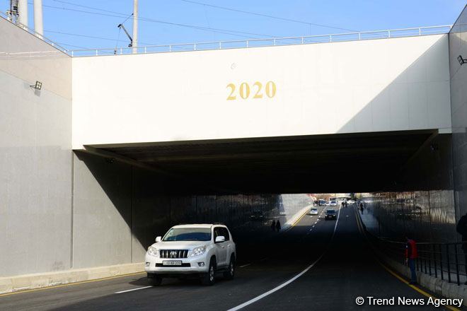 В Баку открыты два новых автомобильных тоннеля (ФОТО)