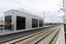 Президент Ильхам Алиев принял участие в открытии после реконструкции участка Пиршаги-Горадил-Новханы-Сумгайыт Абшеронской кольцевой железной дороги (ФОТО/ВИДЕО)