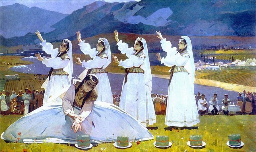 Праздник Новруз в произведениях азербайджанских художников (ФОТО)