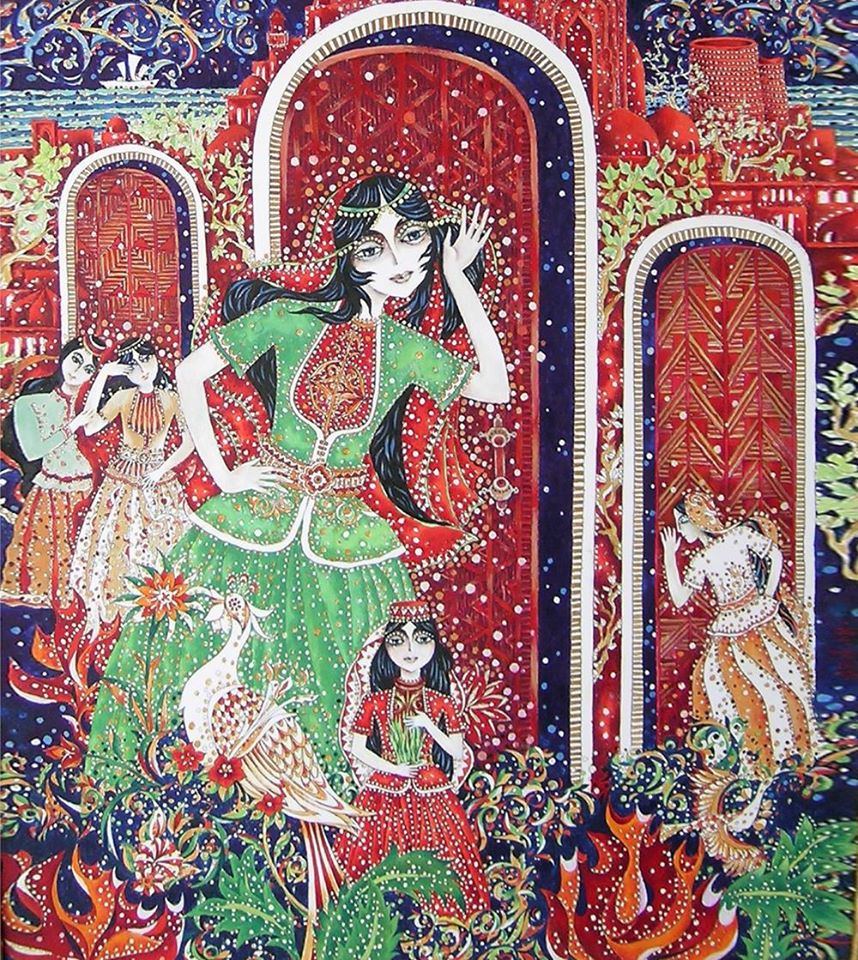 Праздник Новруз в произведениях азербайджанских художников (ФОТО)