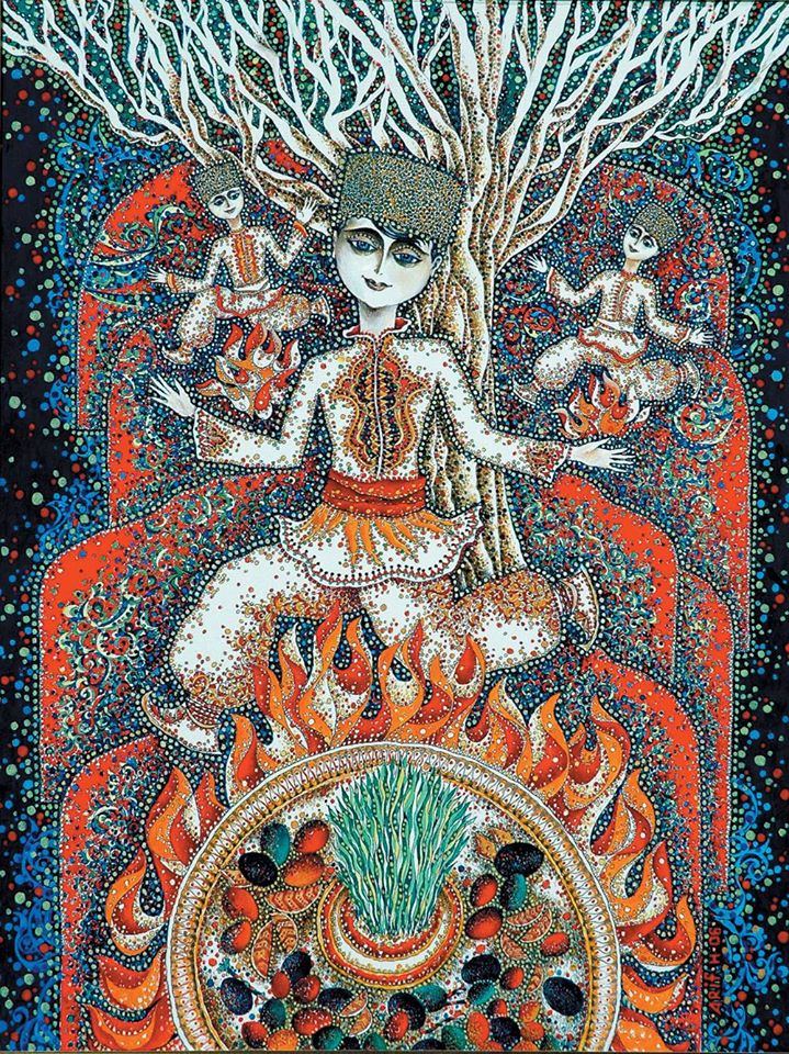 Праздник Новруз в произведениях азербайджанских художников (ФОТО)