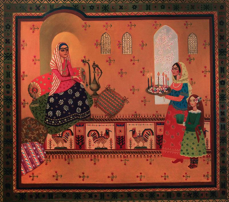 Праздник Новруз в произведениях азербайджанских художников (ФОТО)