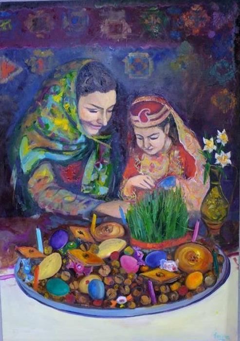 Праздник Новруз в произведениях азербайджанских художников (ФОТО)