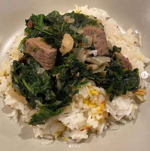 Анна Нетребко приготовила азербайджанский плов (ФОТО)