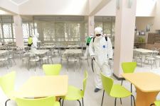 Фонд Гейдара Алиева организовал дезинфекцию ряда предприятий в поддержку работы, проводимой государством в сфере борьбы с коронавирусной инфекцией (ВИДЕО, ФОТО) (версия 2)