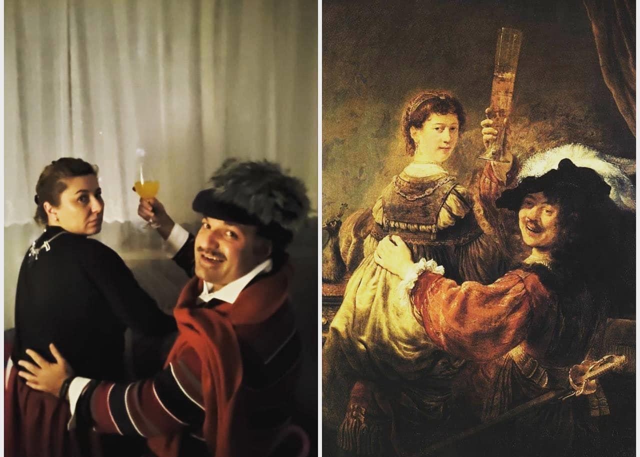 Азербайджанцы перевоплотились в героев произведений мирового искусства (ФОТО)