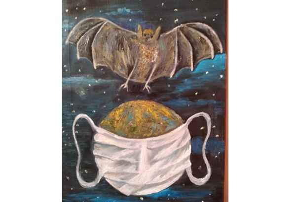 Ашраф Гейбатов создал картину о COVID-19: Я передал состояние нашей планеты (ФОТО)