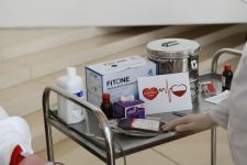 Сотрудники Фонда Гейдара Алиева и Центра Гейдара Алиева приняли участие в акции по сдаче крови (ФОТО)