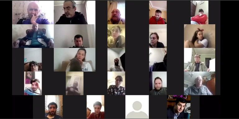 Приходила женщина в чёрном – онлайн-репетиция в азербайджанском театре (ВИДЕО)