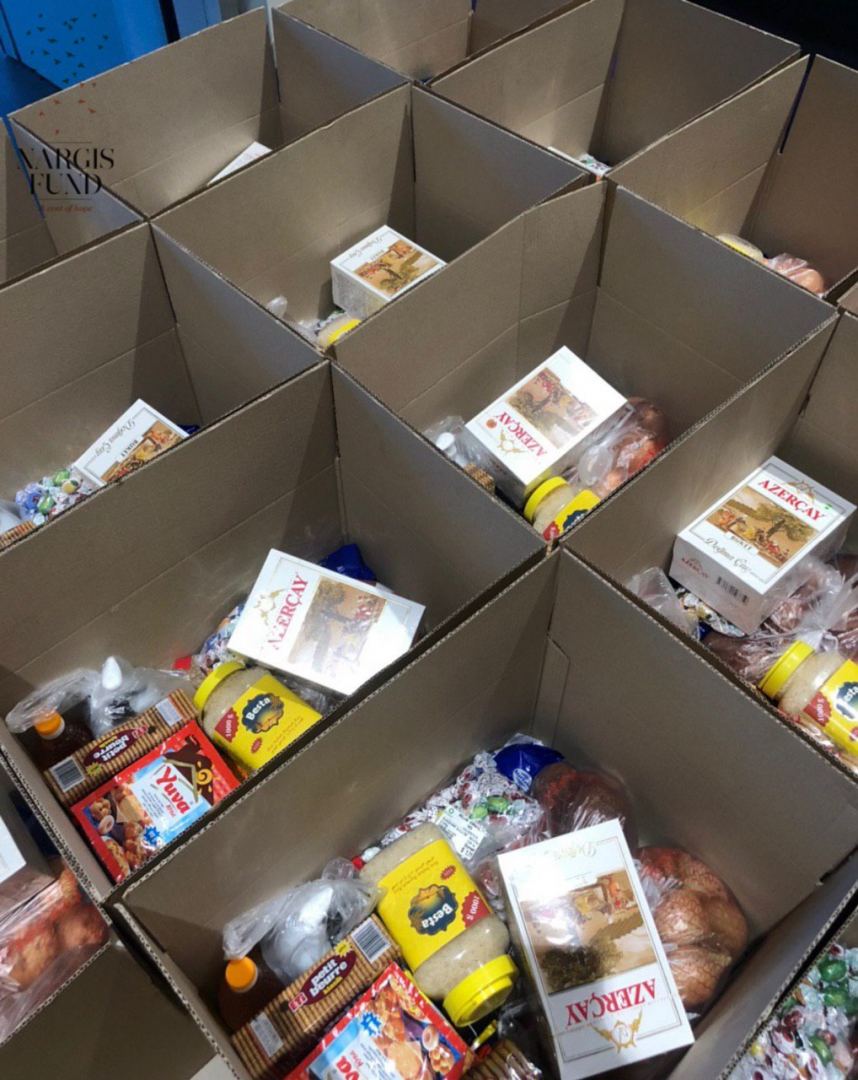 Фонд Nargis обеспечил продуктами питания 230 малоимущих семей (ФОТО)