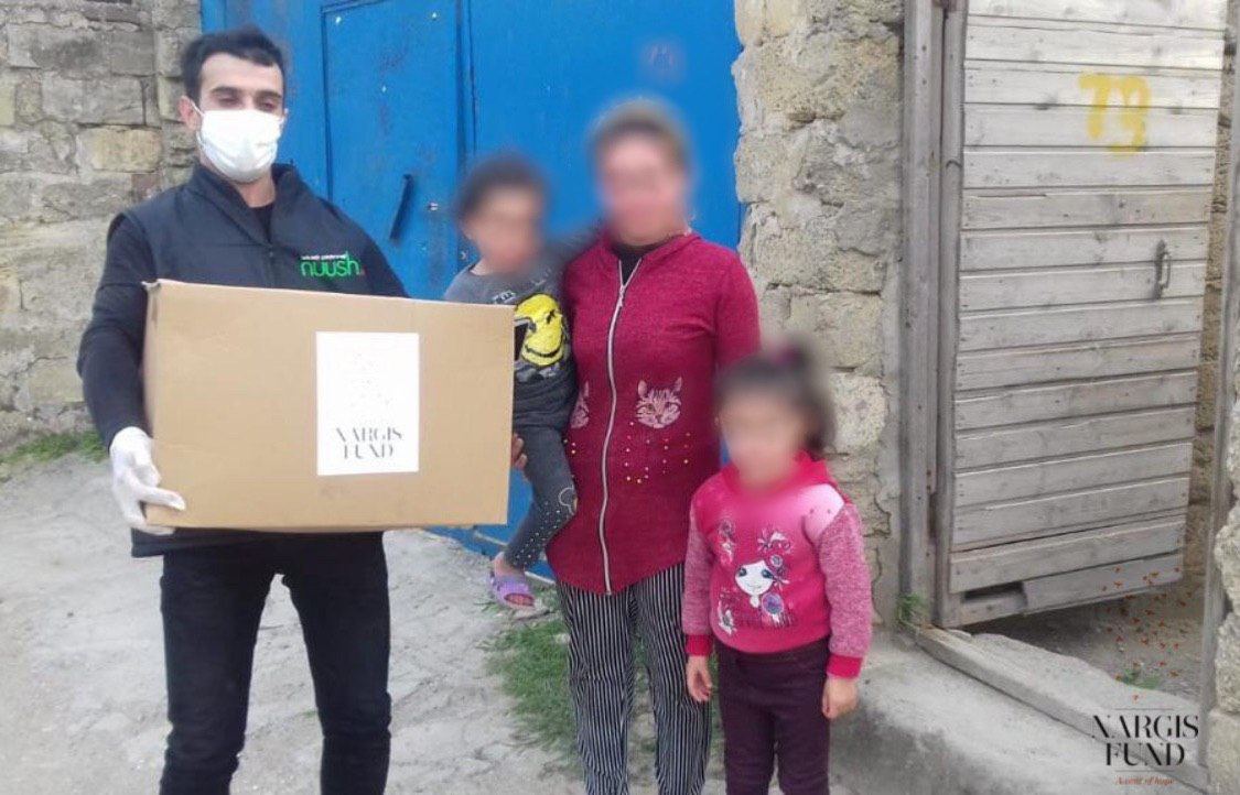 Фонд Nargis обеспечил продуктами питания 230 малоимущих семей (ФОТО)