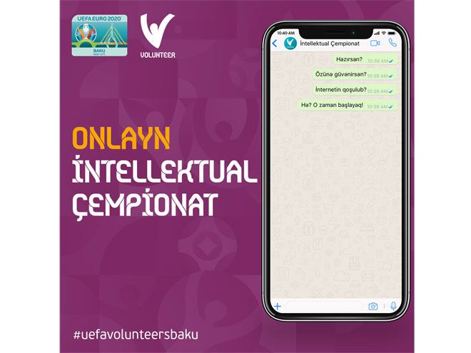 В Азербайджане стартует онлайн-чемпионат среди волонтеров EURO-2020