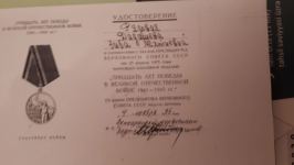 Ветерану ВОВ Эйвазу Эйвазову вручена медаль России (ФОТО)