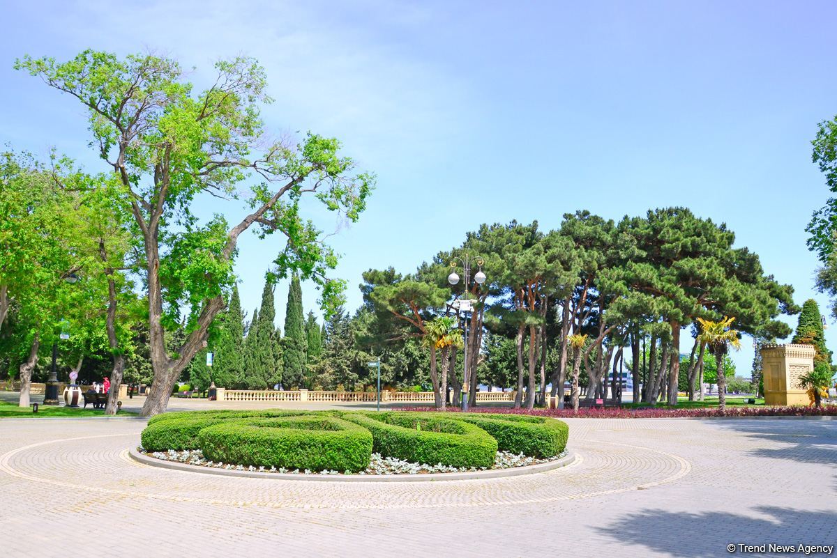 Бакинский бульвар после смягчения карантина (ФОТО)