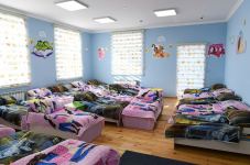 Президент Ильхам Алиев и Первая леди Мехрибан Алиева приняли участие в открытии детсада-яслей, построенного в Шамахе по инициативе Фонда Гейдара Алиева (ФОТО/ВИДЕО) (Версия 2)