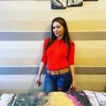 Акриловый и полимерный карантин Фарах Алиевой: Бурлящий океан, Вселенная... (ВИДЕО, ФОТО)