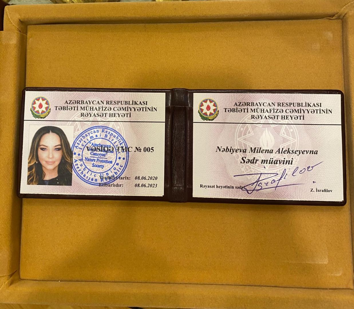Азербайджанская художница избрана заместителем председателя Общества охраны природы (ФОТО)
