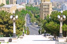 Нагорный парк Баку - взгляд на Каспий, бульвар и столицу  (ФОТО)