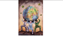 Мы благодарны! Выставка о самоотверженности врачей и полицейских в Азербайджане  (ВИДЕО)