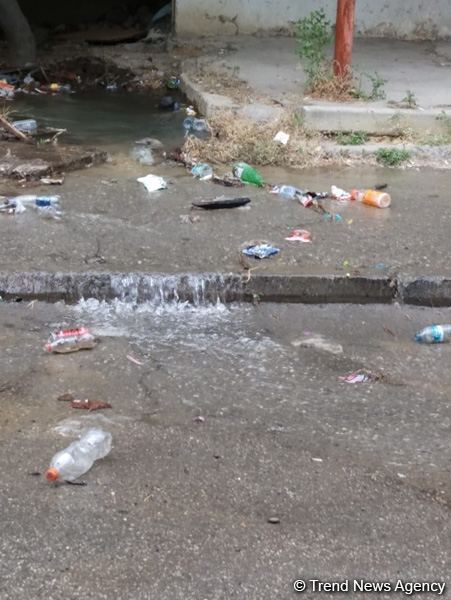 На водопроводе в Баку произошла авария (ФОТО)