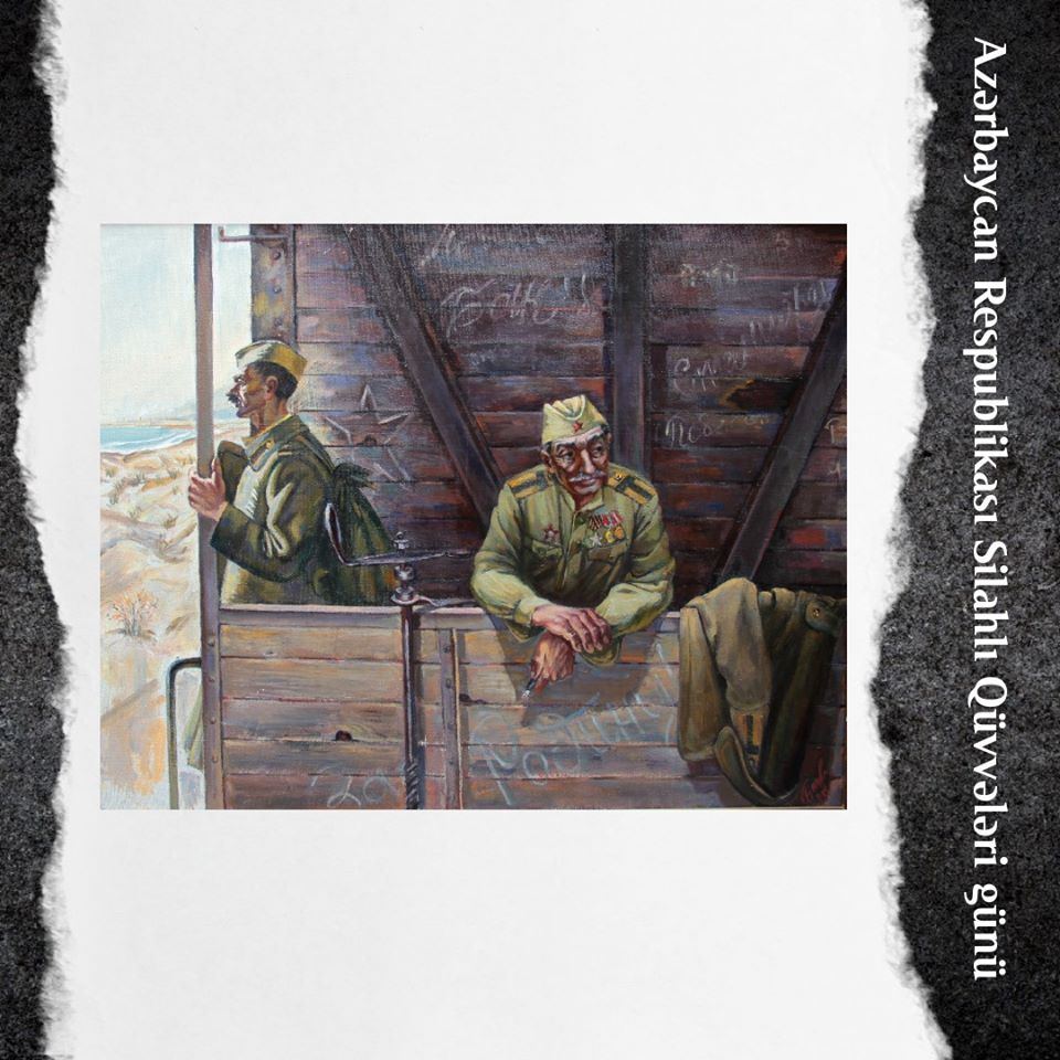 Мужество азербайджанских солдат глазами известных художников (ФОТО)