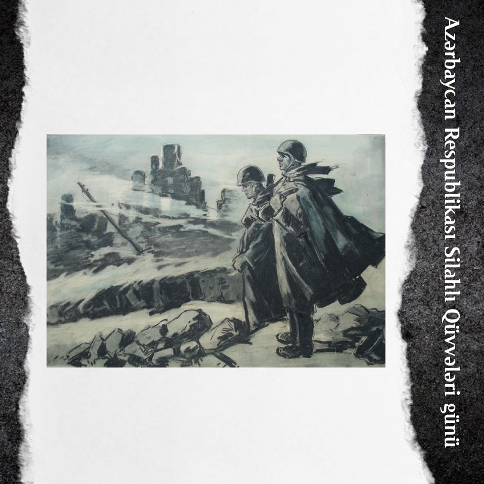 Мужество азербайджанских солдат глазами известных художников (ФОТО)