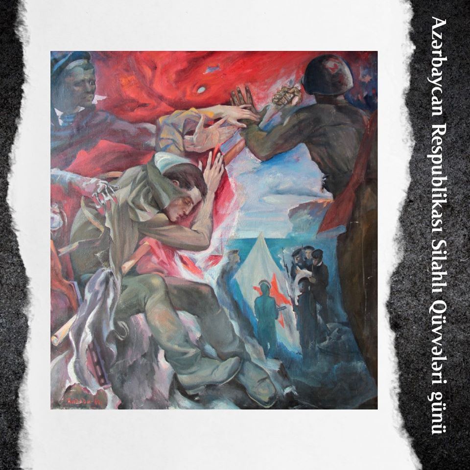 Мужество азербайджанских солдат глазами известных художников (ФОТО)