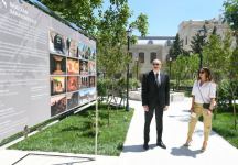 Президент Ильхам Алиев и Первая леди Мехрибан Алиева ознакомились с восстановительно-консервационными работами в части Ичеришехер (ФОТО/ВИДЕО) (версия 3)