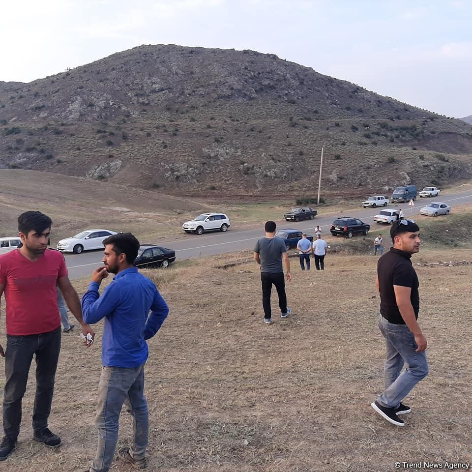 Жители Товуза поддержали армию Азербайджана (ФОТО)