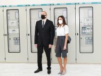 Президент Ильхам Алиев и Первая леди Мехрибан Алиева приняли участие в открытии подстанции "Беюкшор" (ФОТО)