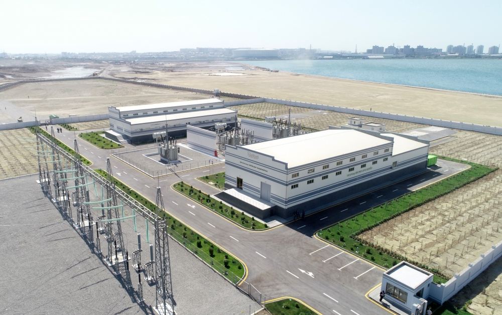 Президент Ильхам Алиев и Первая леди Мехрибан Алиева приняли участие в открытии подстанции "Беюкшор" (ФОТО)