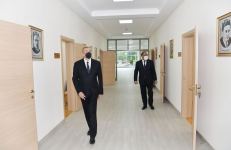 Президент Ильхам Алиев принял участие в открытии нового здания Балакенской городской детской школы искусств (ФОТО)