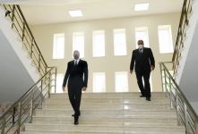 Президент Ильхам Алиев принял участие в открытии нового здания Балакенской городской детской школы искусств (ФОТО)