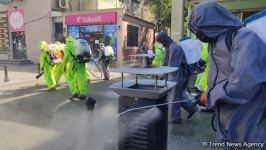 В Баку проводится масштабная дезинфекция (ФОТО)