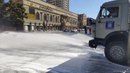 В Баку проводится масштабная дезинфекция (ФОТО)