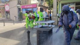 В Баку проводится масштабная дезинфекция (ФОТО)