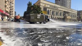 В Баку проводится масштабная дезинфекция (ФОТО)