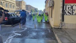 В Баку проводится масштабная дезинфекция (ФОТО)