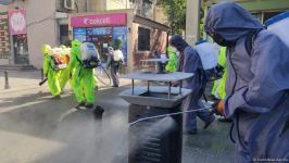 В Баку проводится масштабная дезинфекция (ФОТО)