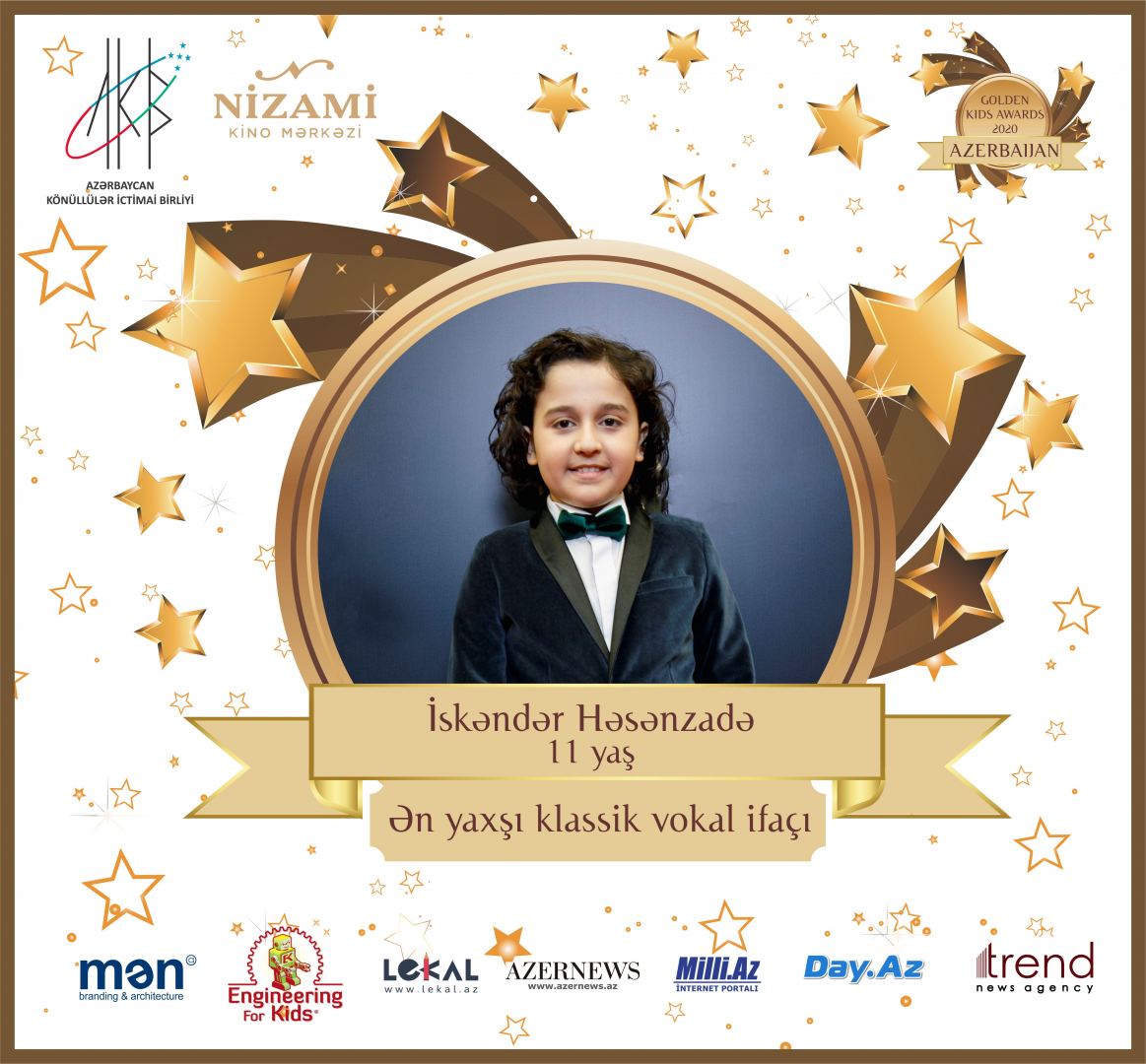 Церемония награждения Azerbaijan Golden Kids Awards 2020 пройдет в онлайн-формате (ФОТО)