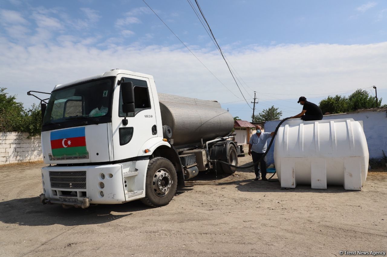 О мерах по разрешению  проблем с питьевой водой в Нефтчалинском районе Азербайджана - ИВ (ФОТО)