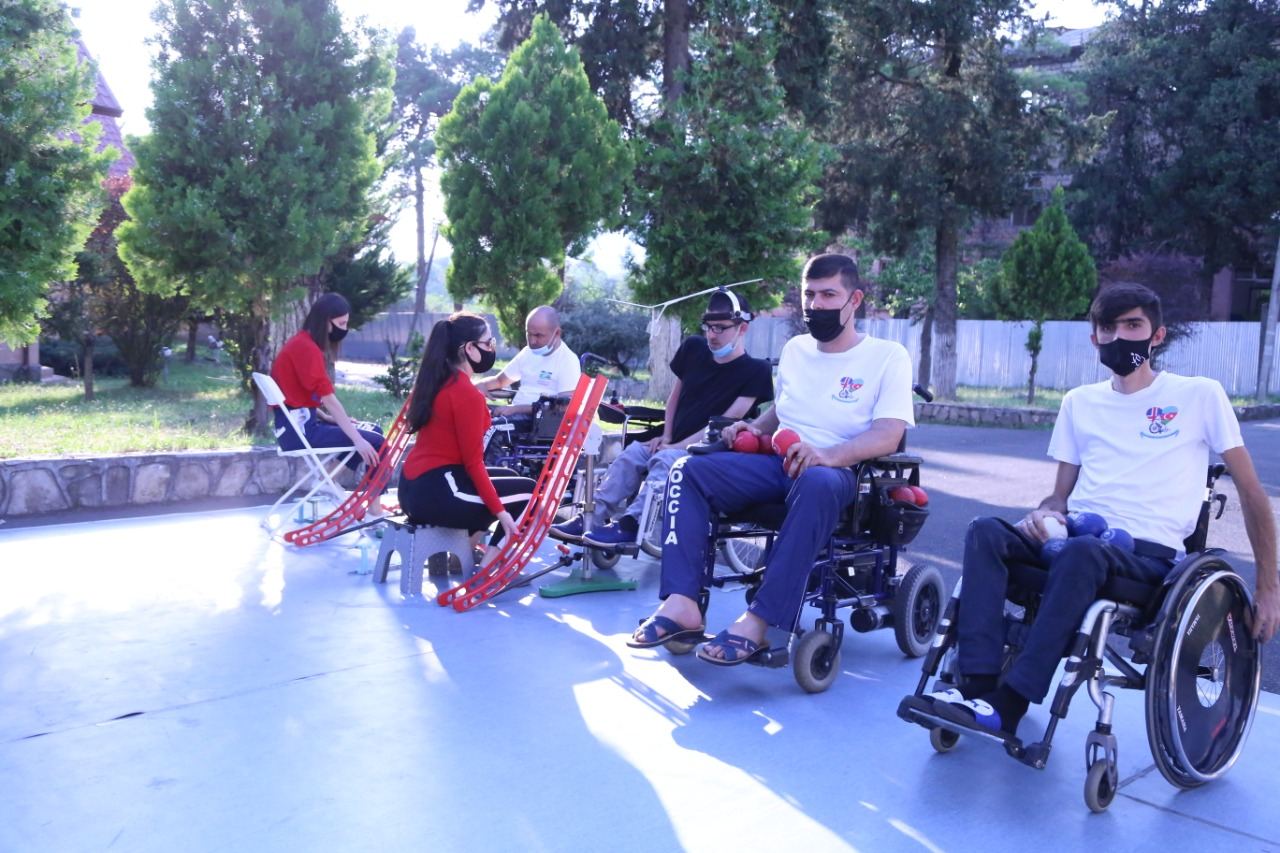Команда Азербайджана по паралимпийскому виду спорта - бочча участвует в тренировочных сборах (ФОТО)