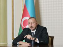 Президент Ильхам Алиев принял назначенных глав Исполнительной власти в формате видеоконференции (ФОТО/ВИДЕО) (версия 2)