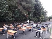 В Агсу прошел школьный экзамен под открытым небом (ФОТО)