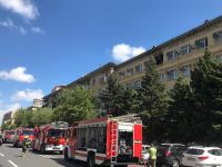 В здании министерства юстиции Азербайджана произошло возгорание (ФОТО)