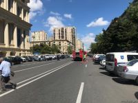 В здании министерства юстиции Азербайджана произошло возгорание (ФОТО)