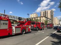 В здании министерства юстиции Азербайджана произошло возгорание (ФОТО)