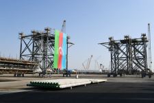 Президент Ильхам Алиев принял участие в церемонии закладки фундамента морских операций на месторождении «Абшерон» (ФОТО/ВИДЕО)