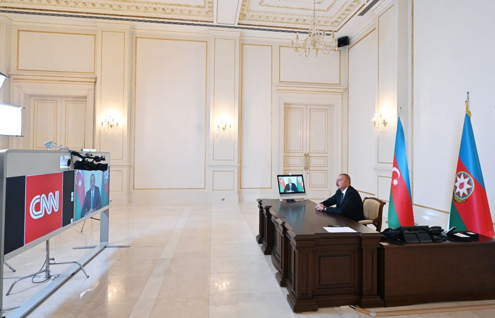 Хроника Победы (09.10.2020): Интервью Президента Ильхама Алиева транслировалось в передаче «The Connect World» телеканала CNN International (ФОТО/ВИДЕО)